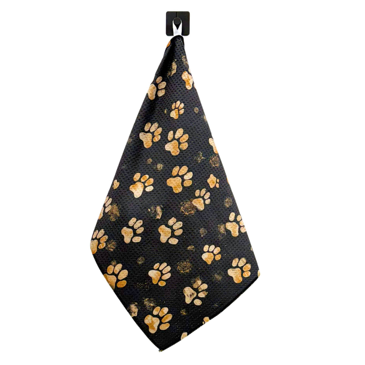 Dog Paw Prints Summer Waffle Kitchen Tea Towel