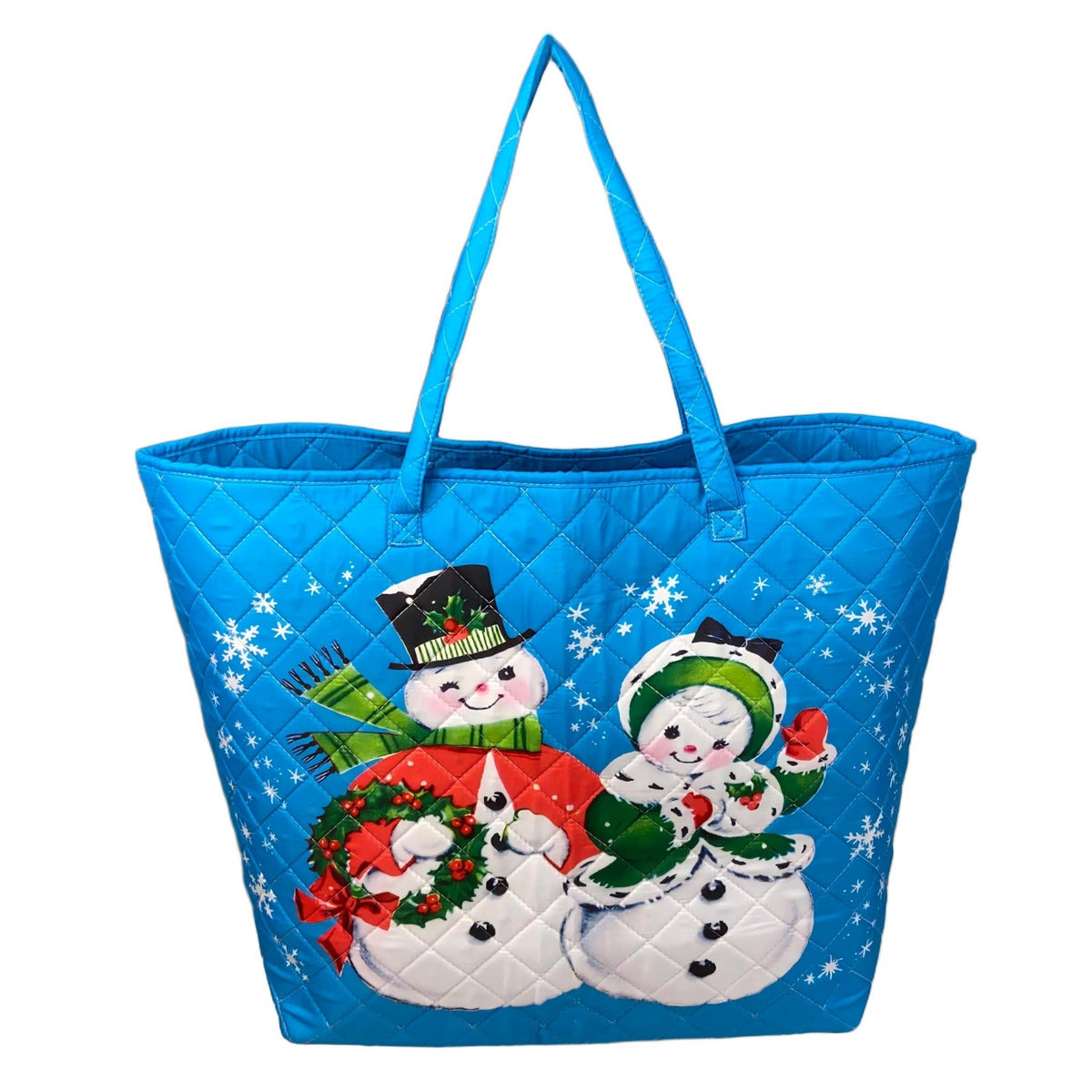 Frosty Friends Quilted Tote Bag