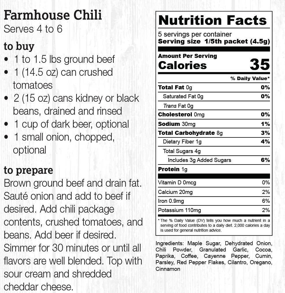 Farmhouse Chili Seasoning Blend