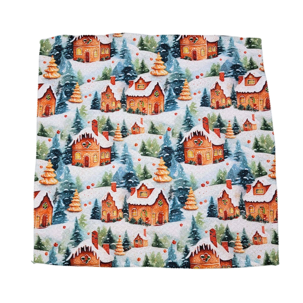 Gingerbread Village Dishcloth