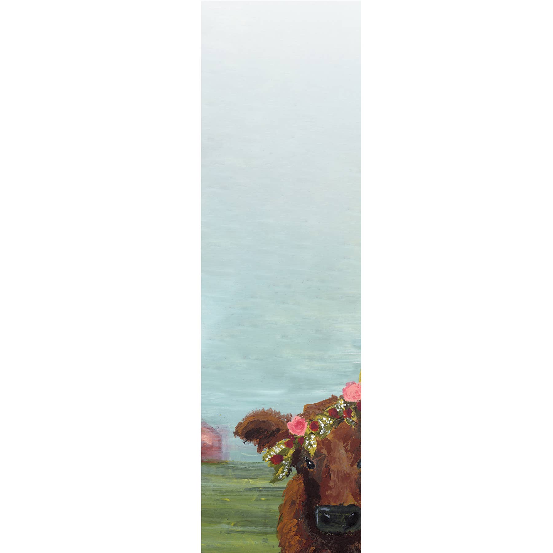 Floral Cow List Pad