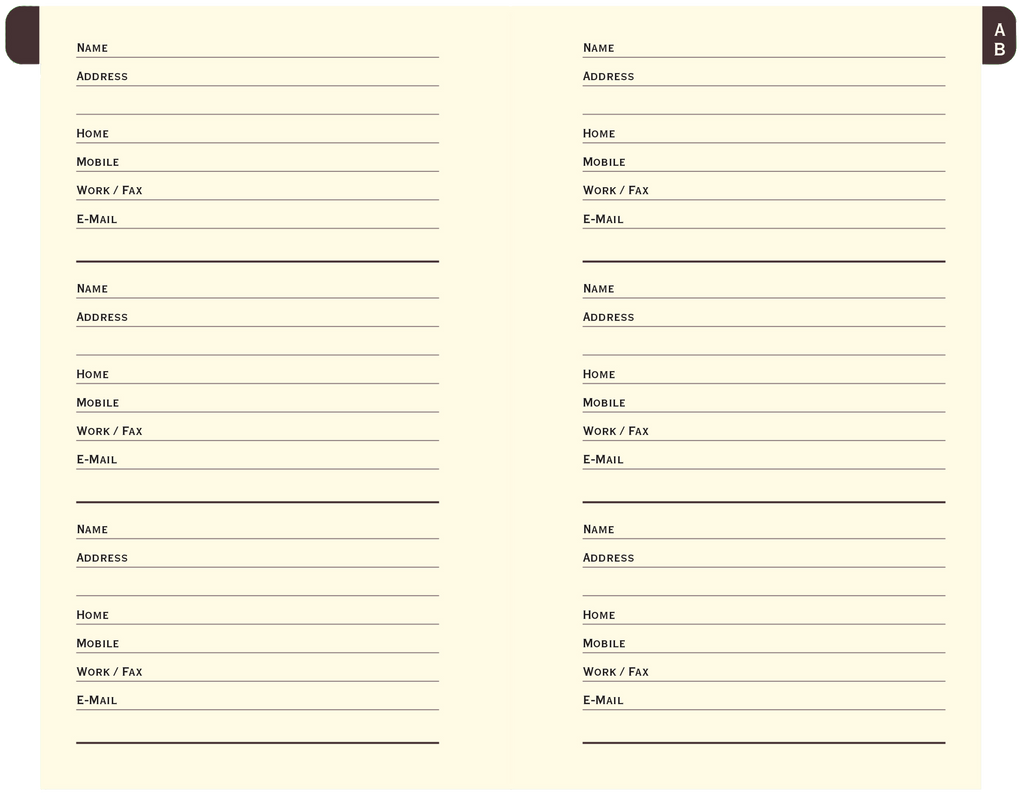Butterflies Address Book