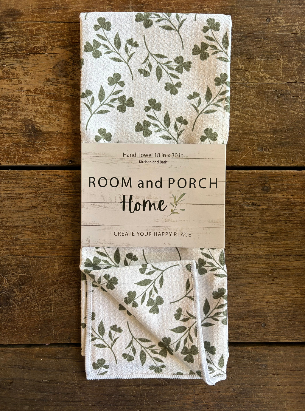 Meadow White Double-Sided Tea Towel - Recycled Microfiber
