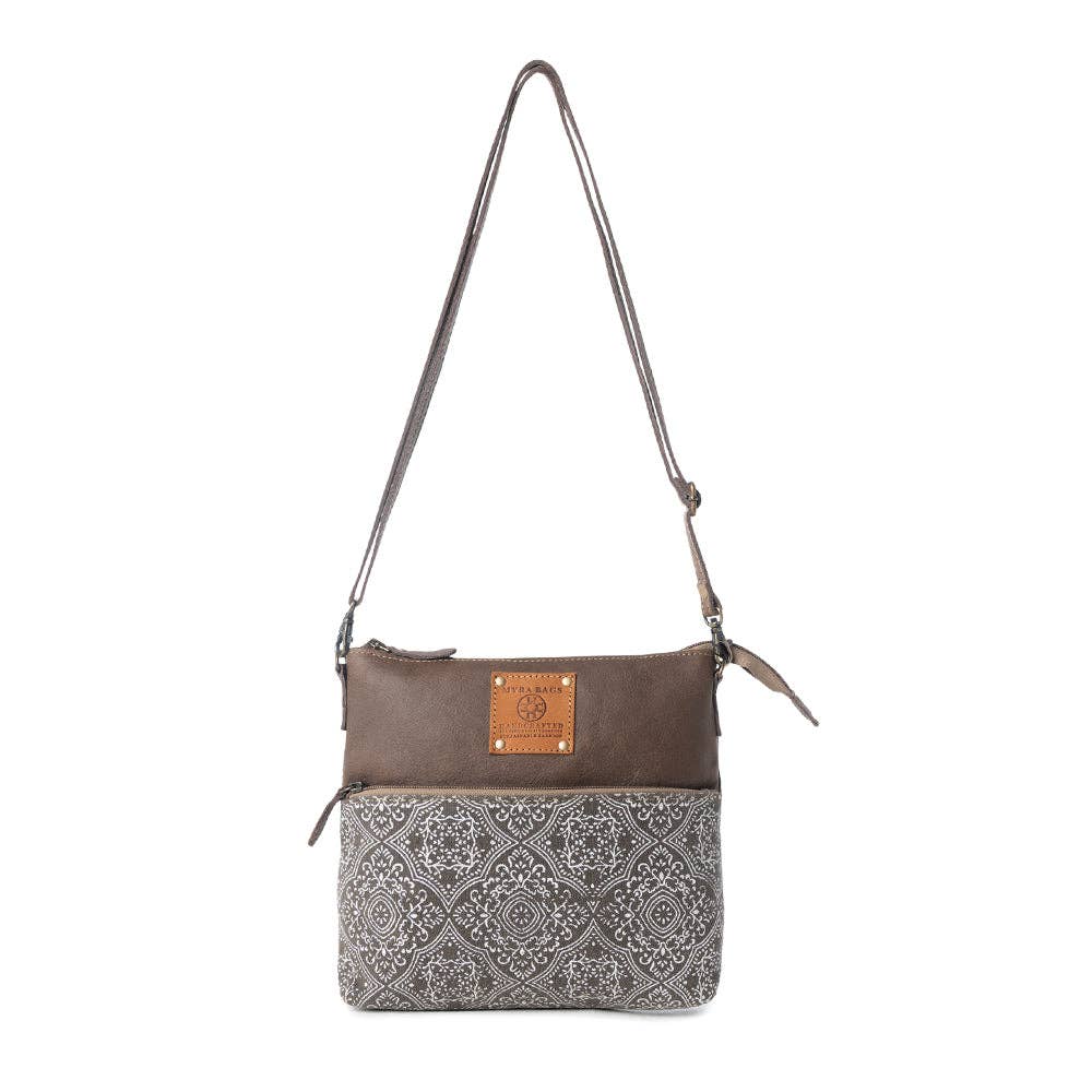 Wildprint Trail Vintage Crossbody Bag - Olive