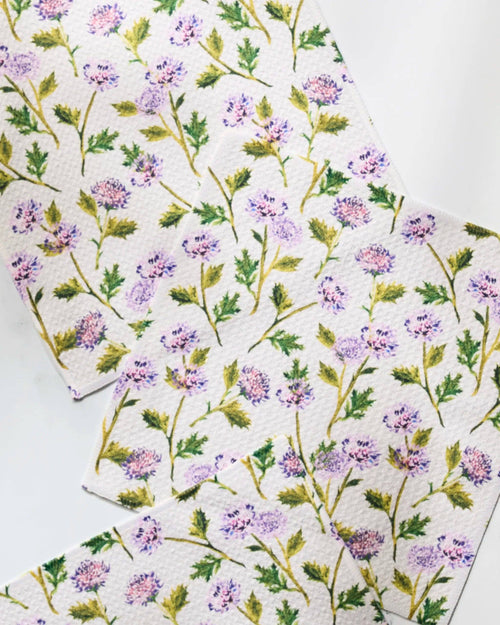 Blooming Thistle Dishcloth Set