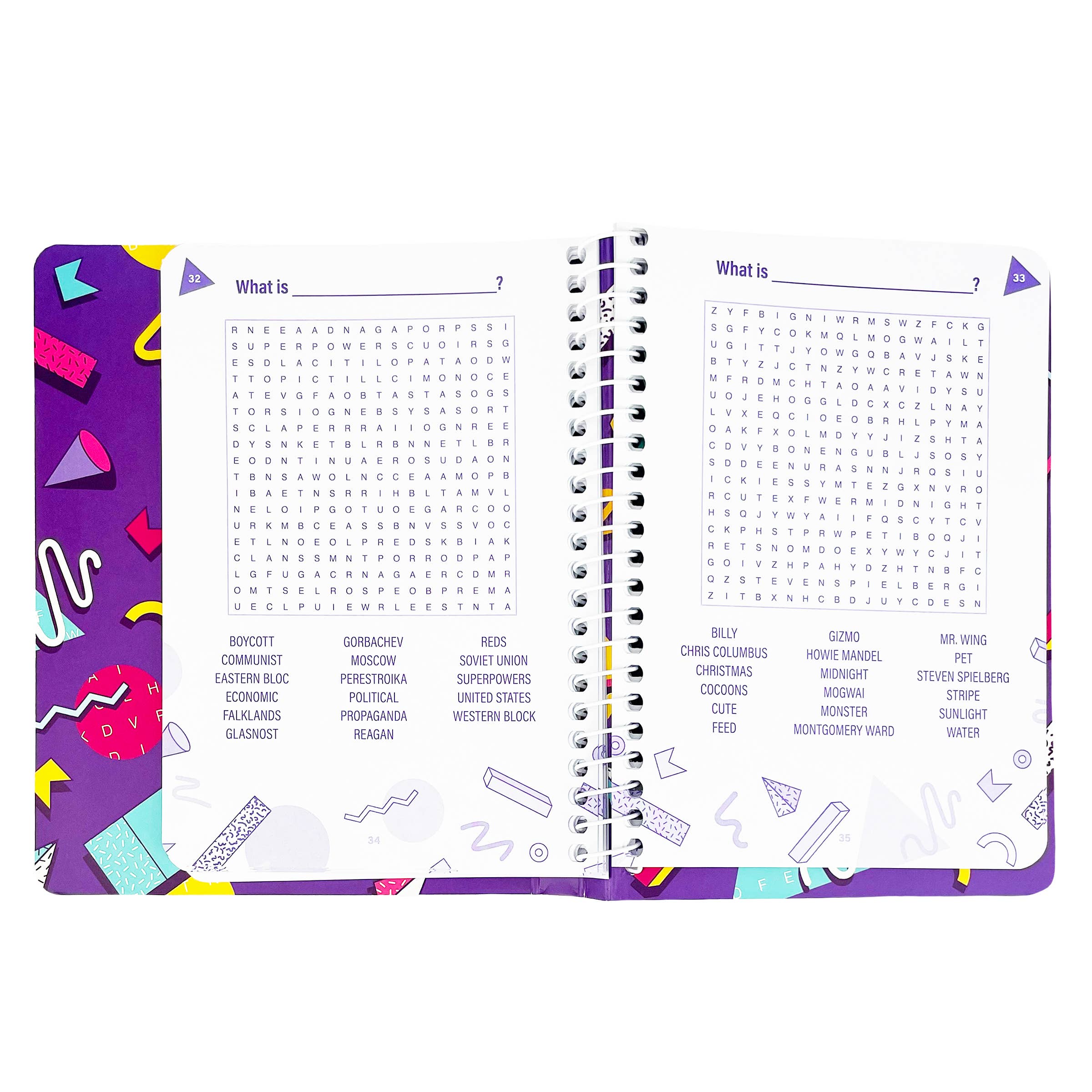 80s Word Search Adult Activity Book