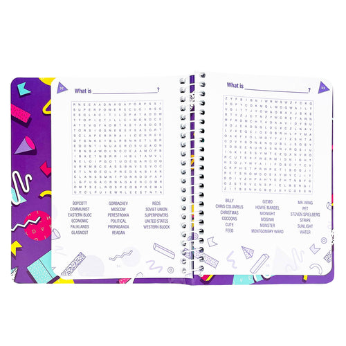 80s Word Search Adult Activity Book