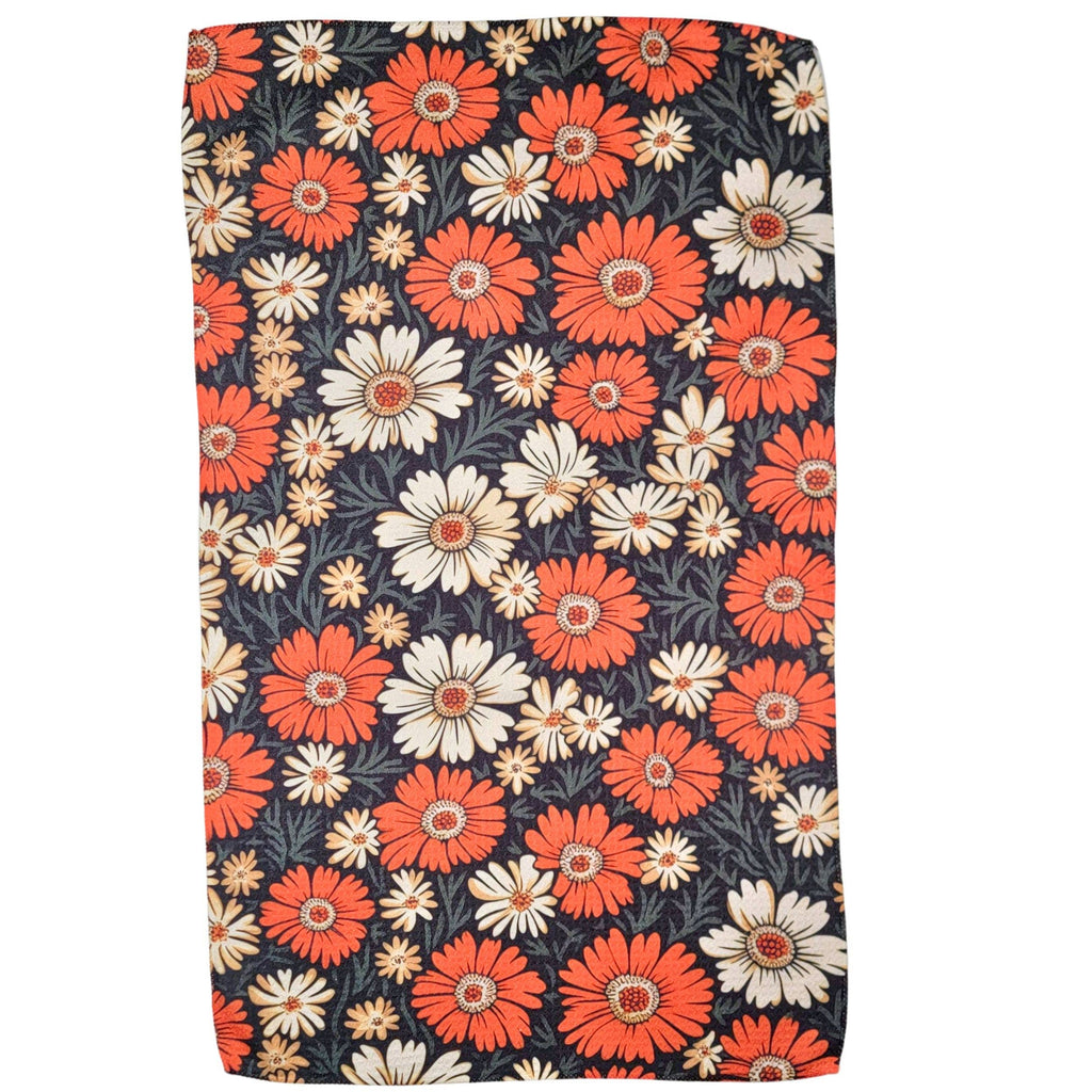 Fall Flowers Tea Towel