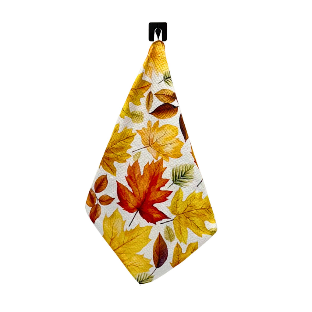 Fall Leaves Autumn Pattern Tea Towel