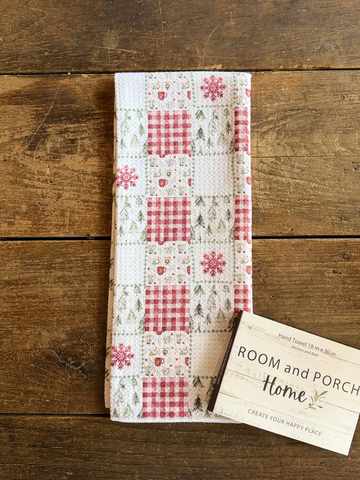 Holiday Patchwork Double-Sided Tea Towel