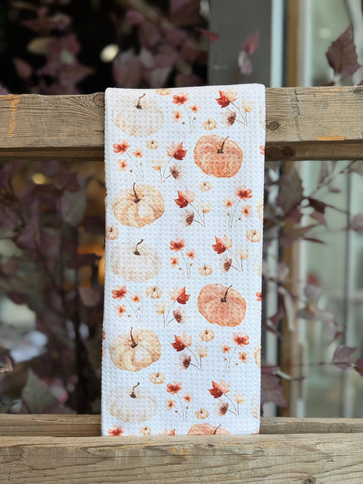 Pumpkin Patch Double-Sided Tea Towel