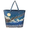 Santa's Sleigh Quilted Tote Bag