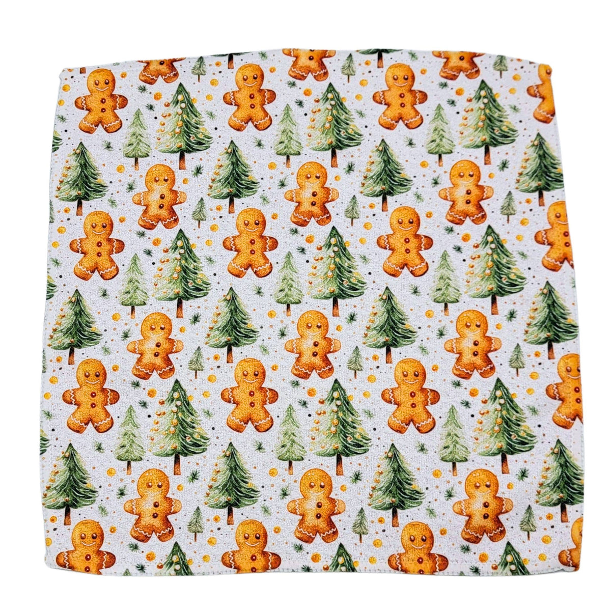 Gingerbread Cookie Christmas Dishcloth