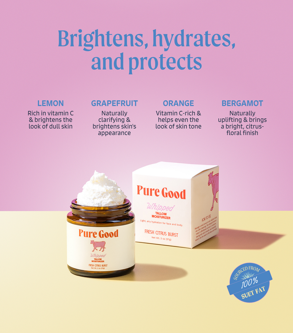 Fresh Citrus Burst Whipped Tallow - Hydration and Vitamin C