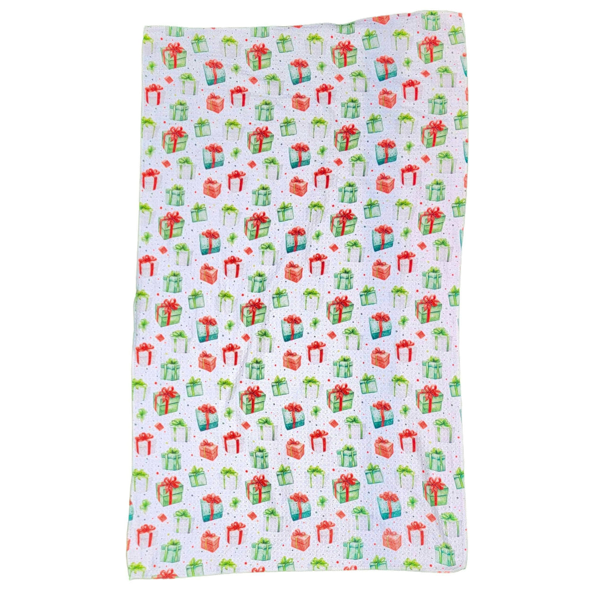 Christmas Gift Patterned Tea Towel