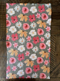 Happy Flower - Olive Tea Towel - Recycled Microfiber