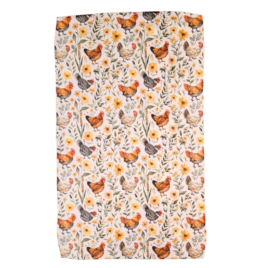 Chicken Farmhouse Waffle Dish Towel