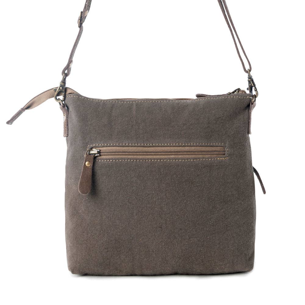 Wildprint Trail Vintage Crossbody Bag - Olive