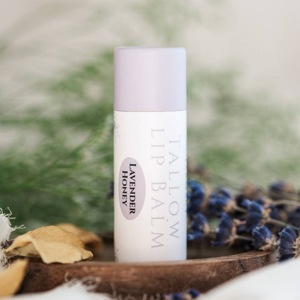 Tallow Lip Balm - Lavender & Honey