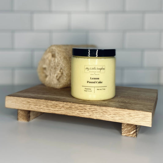 Lemon Pound Cake Foaming Sugar Scrub: 8 oz