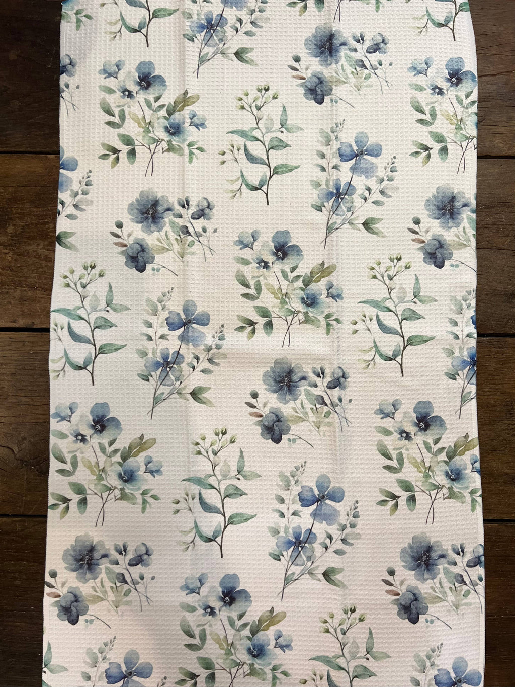 Cottage White Tea Towel - Recycled Microfiber
