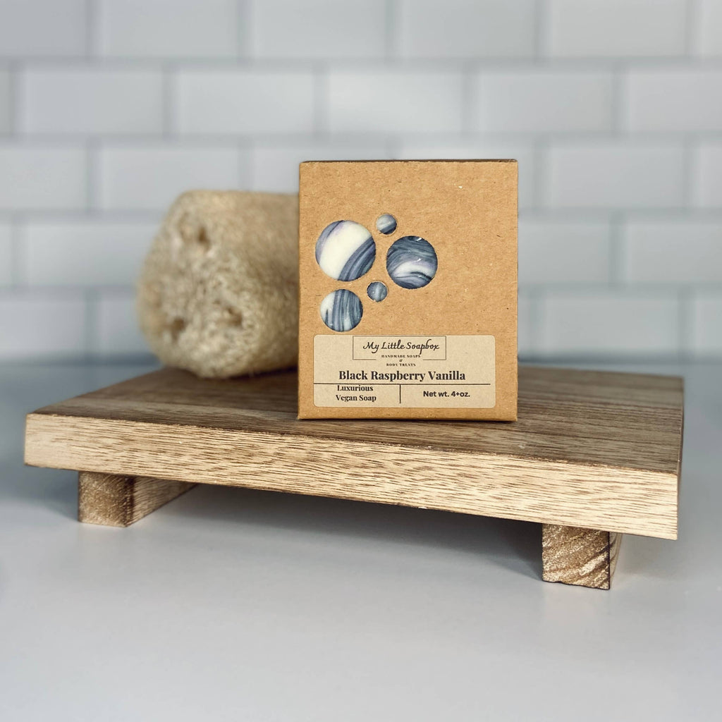 Black Raspberry Vanilla Vegan Handmade Soap