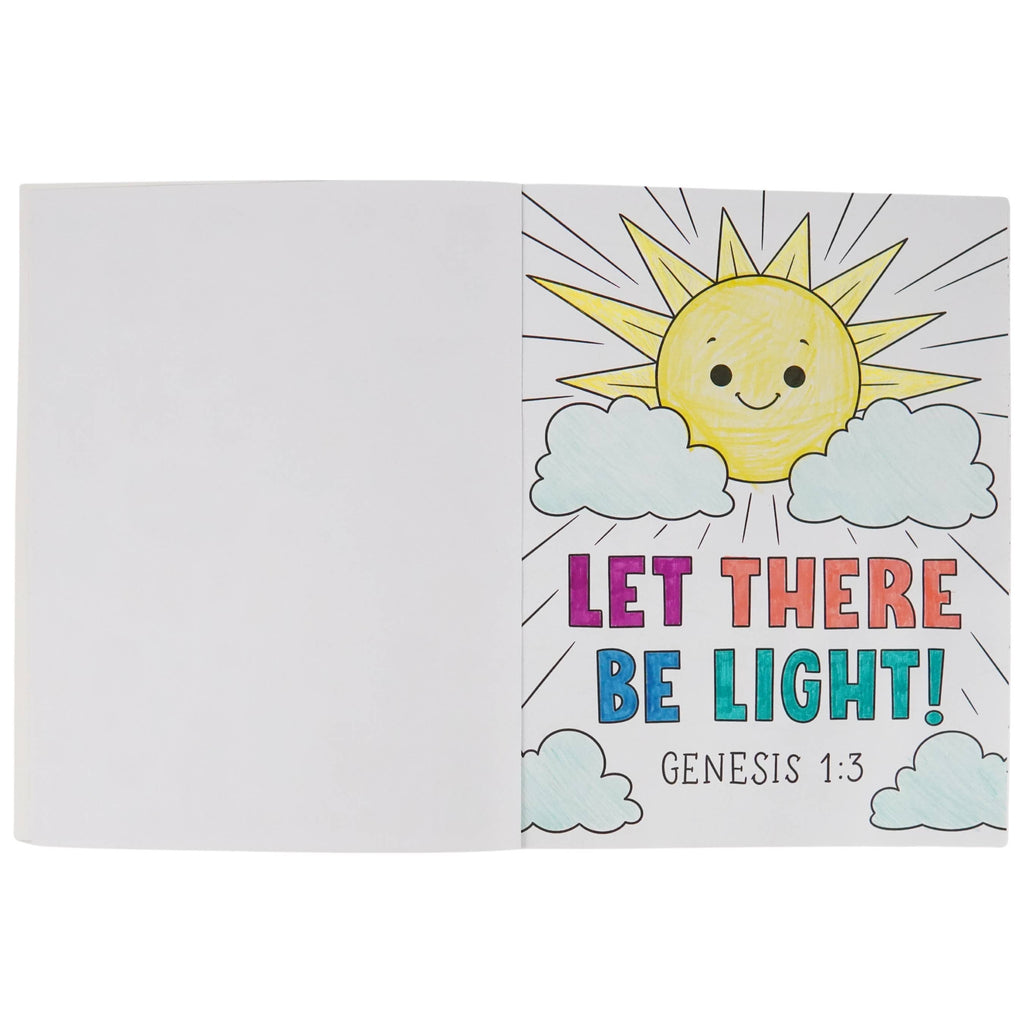 Bible Coloring Book with Stickers for Kids