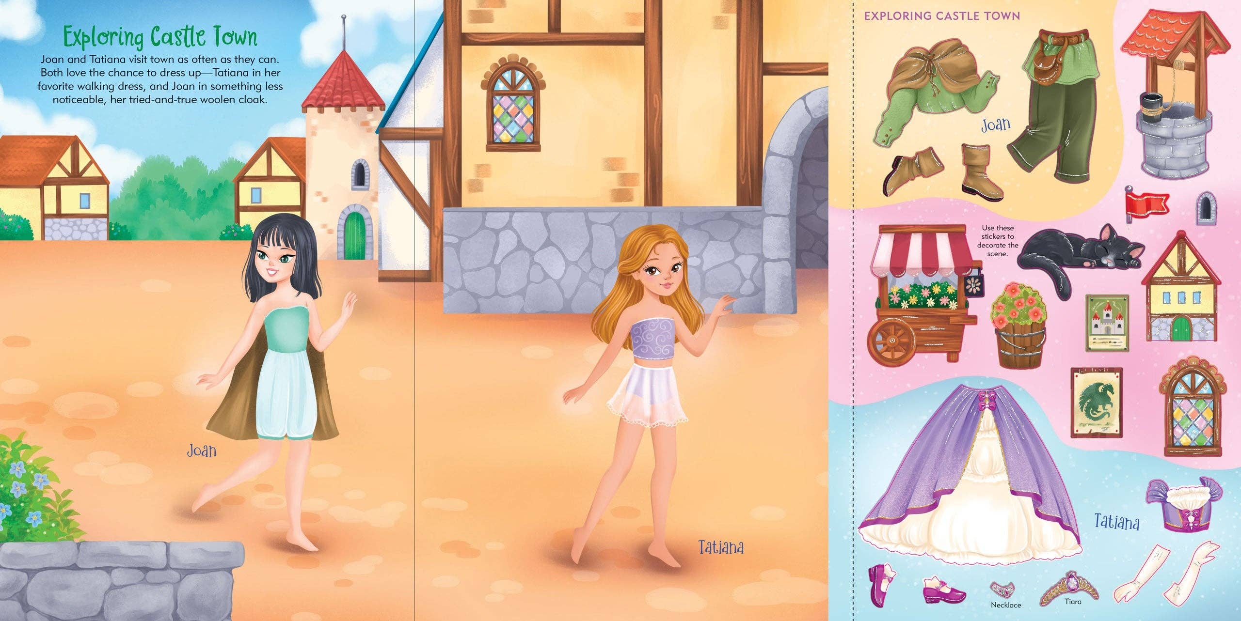 Princesses Sticker Doll Dress-Up Book