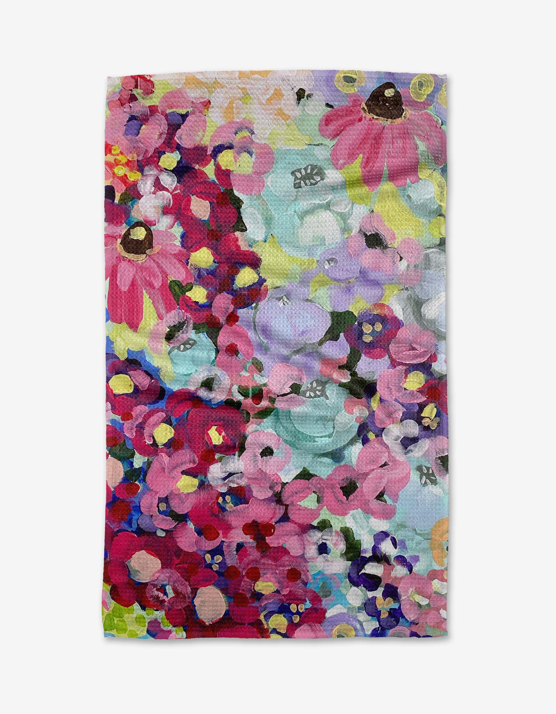Pink Fields of Joy Tea Towel