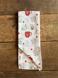 Christmas Mugs Double-Sided Tea Towel