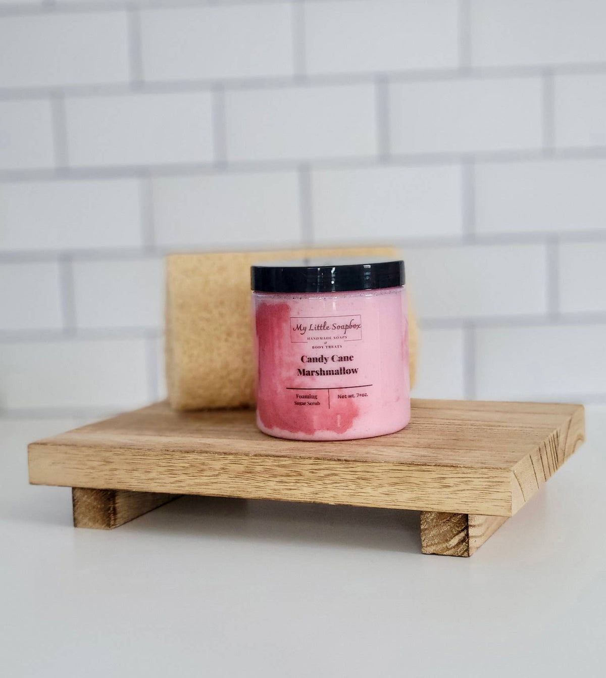 Candy Cane Marshmallow Foaming Sugar Scrub