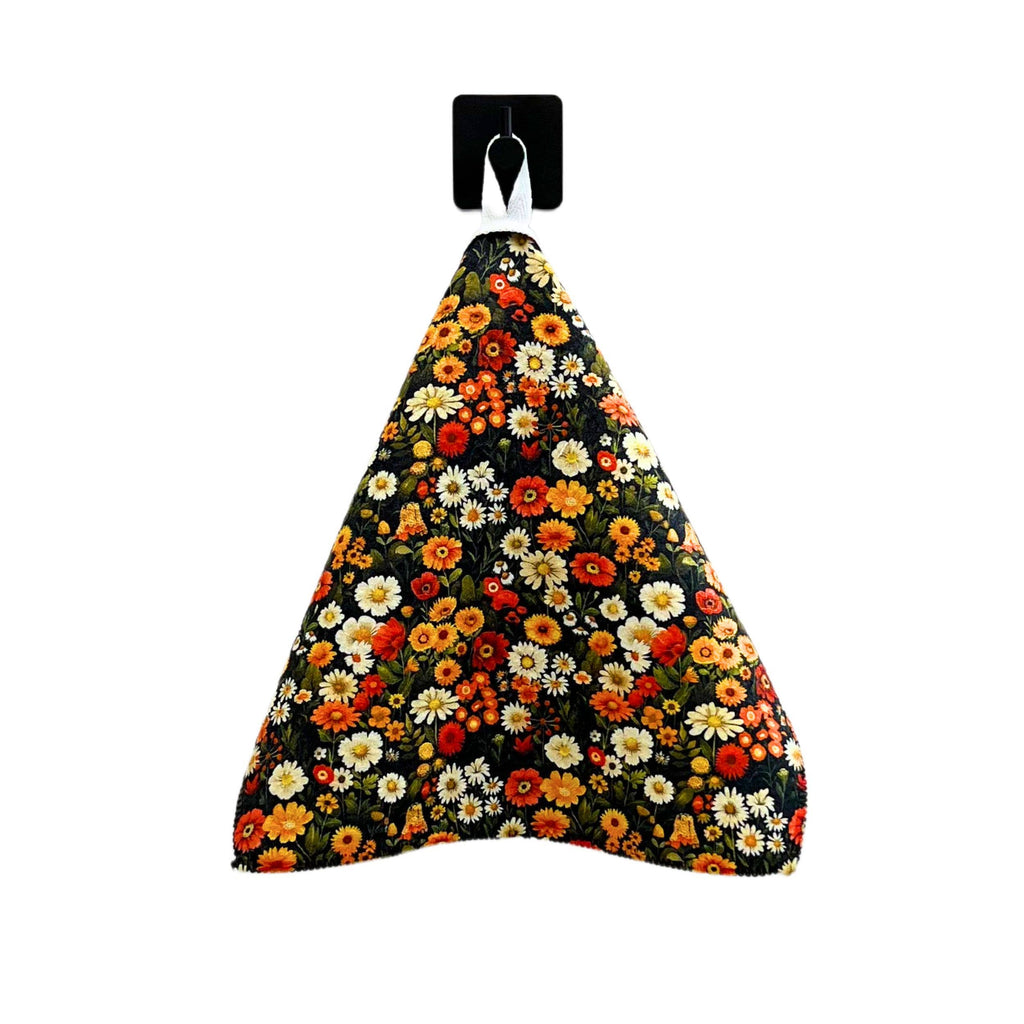 Fall Flower Bloom Waffle Kitchen Washcloth