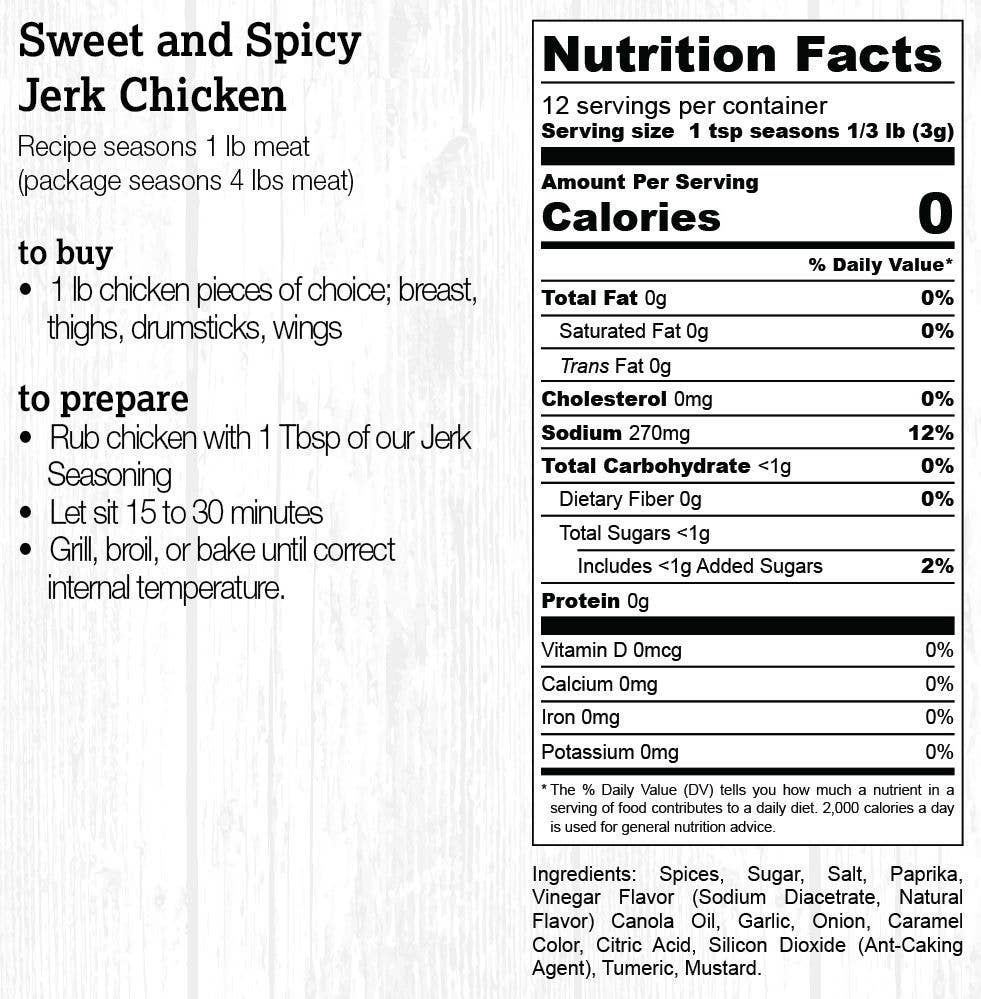 Sweet & Spicy Jerk Chicken Barbecue Rub
