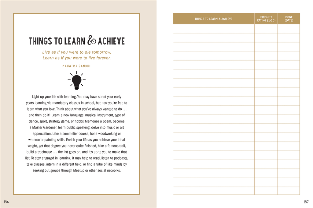 My Bucket List Journal