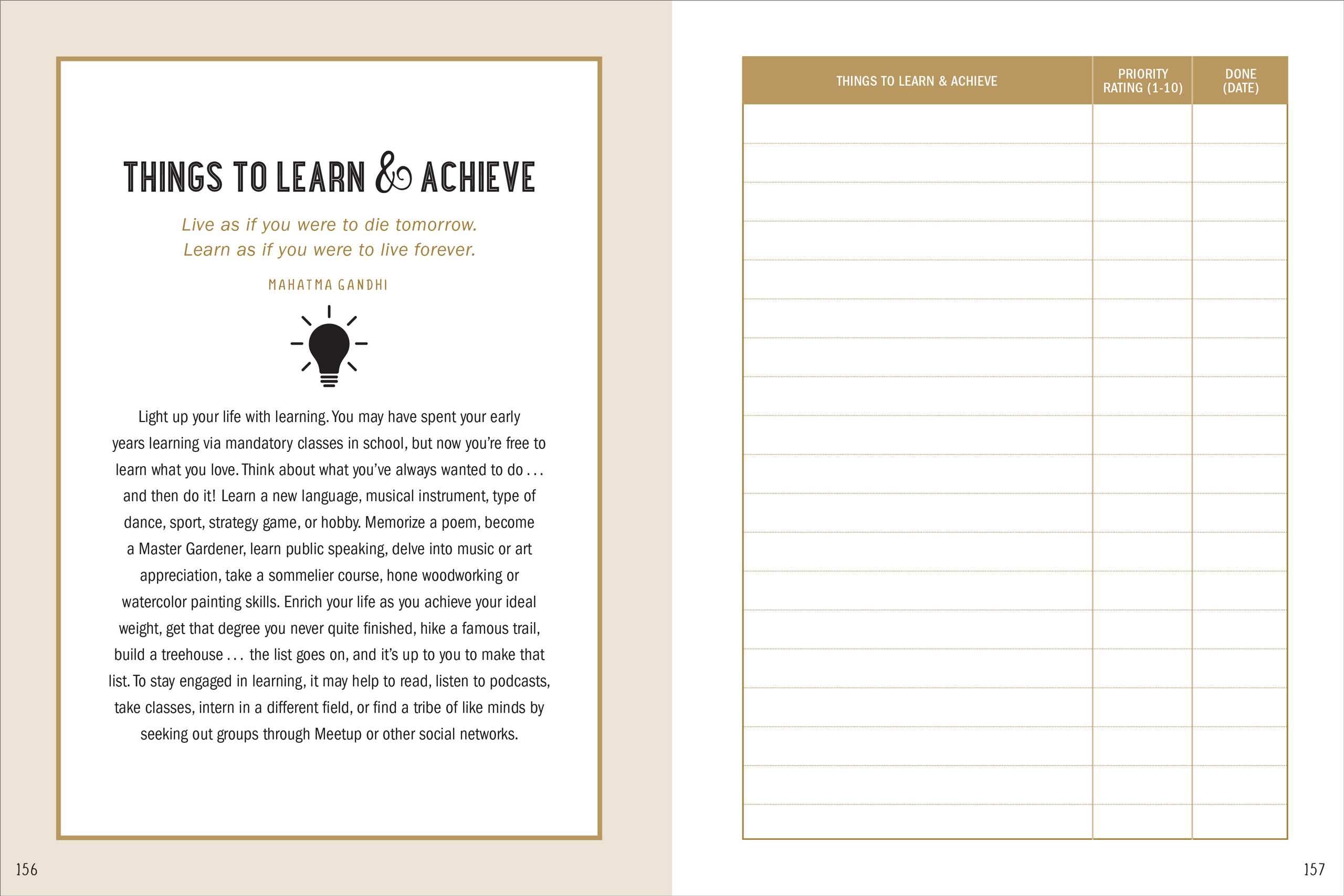My Bucket List Journal