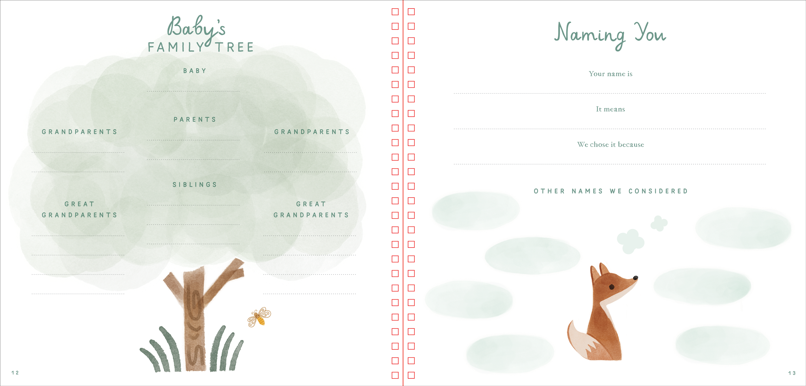 Baby's First Years: A Modern Memory Book with Keepsake Box