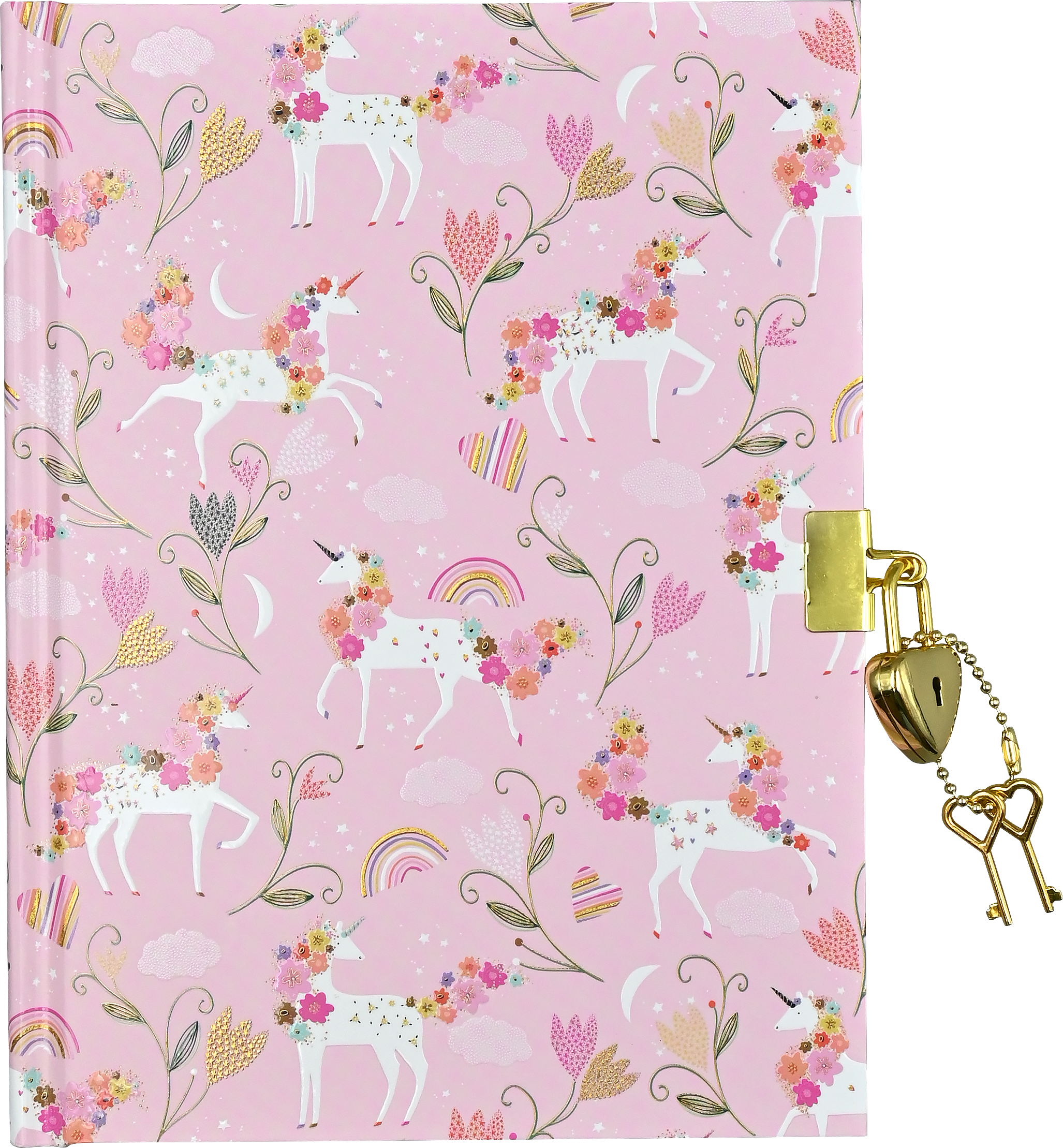 Unicorn Blooms Locking Journal