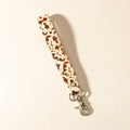 Myra Sierra Marble Leather Keyfob in Cream Tassle