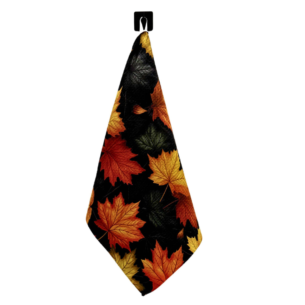 Autumn Leaves Soft Kitchen Waffle Towel