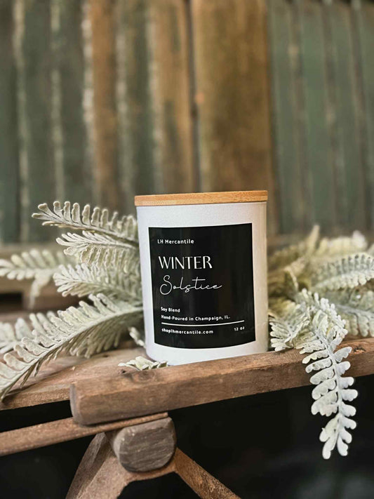 Winter Solstice Holiday Candle | Winter Candle