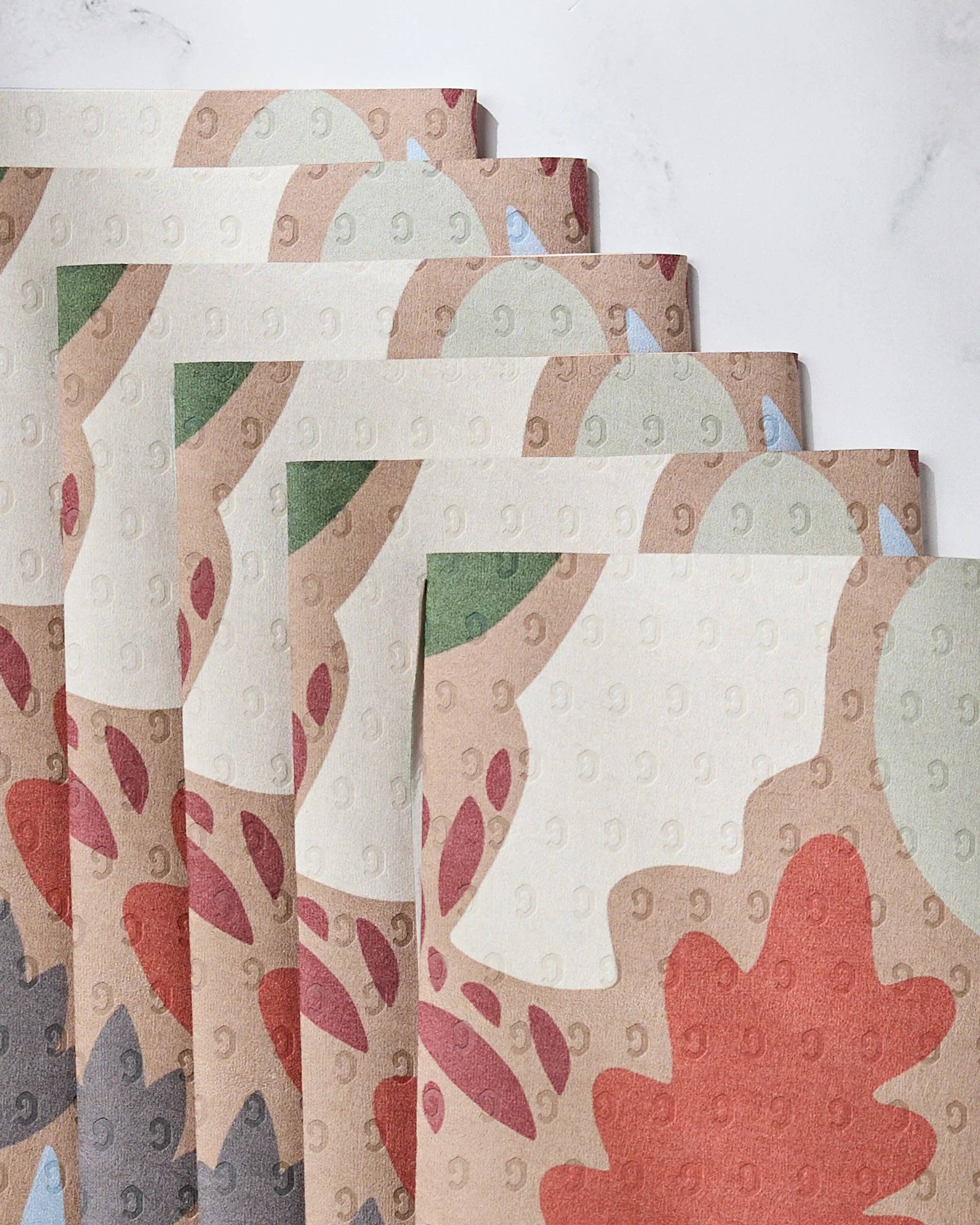 Cut Paper Leaves Mocha Not Paper Towel