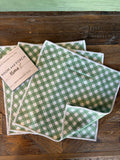 Chevron Gingham Double-Sided Dishcloth Set