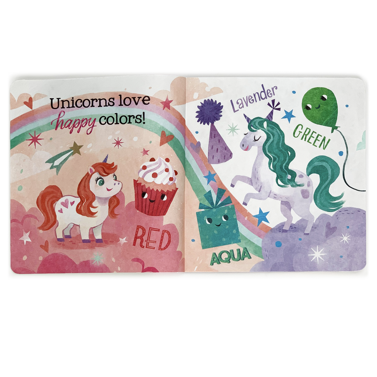 Unicorns Love Colors Tuffy Teether Book