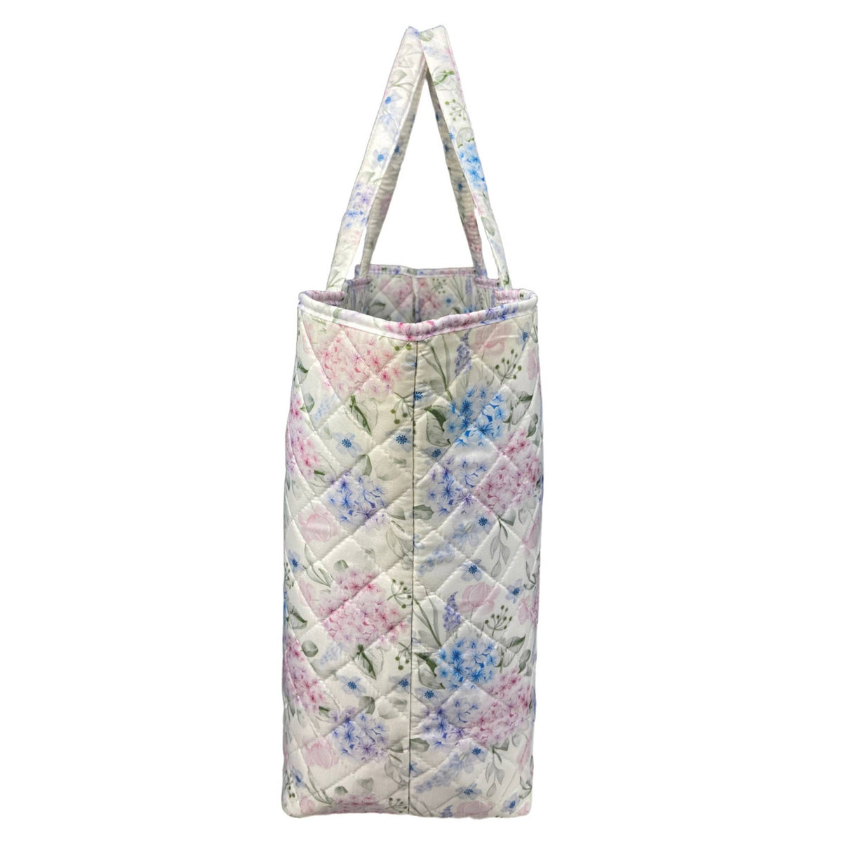 Royal Hydrangea Designer Quilted Tote Bag