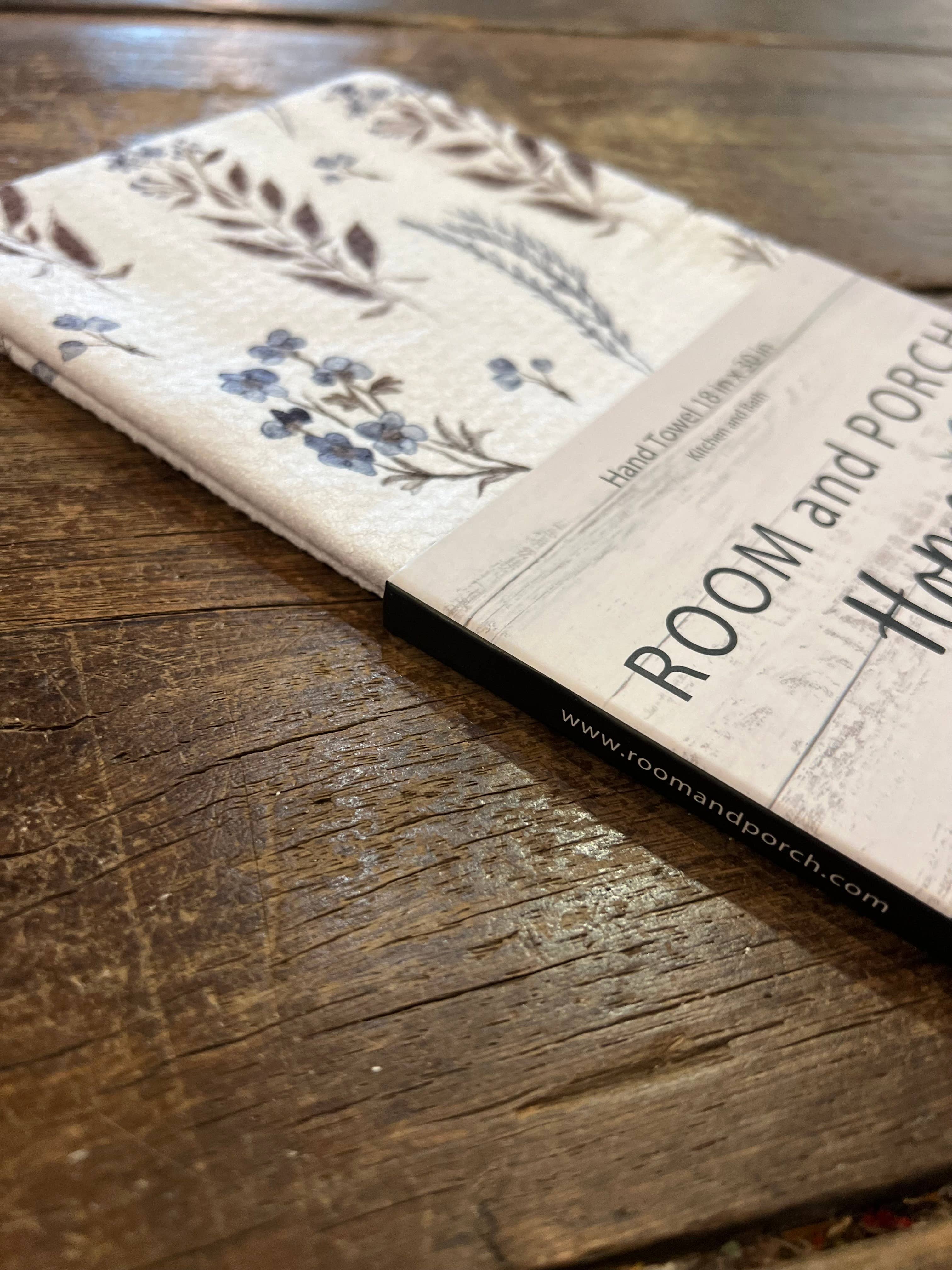 Calm Floral Double-Sided Tea Towel - Recycled Microfiber