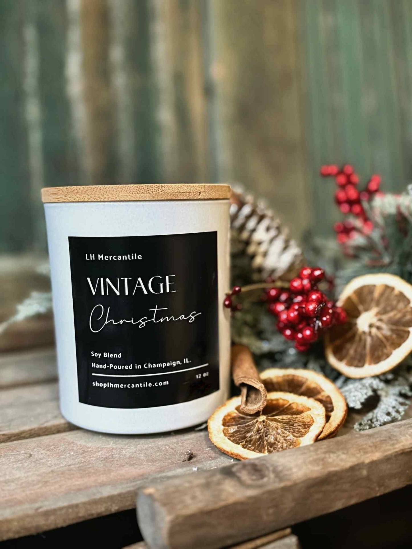 Vintage Christmas Holiday Candle | Boutique Candle
