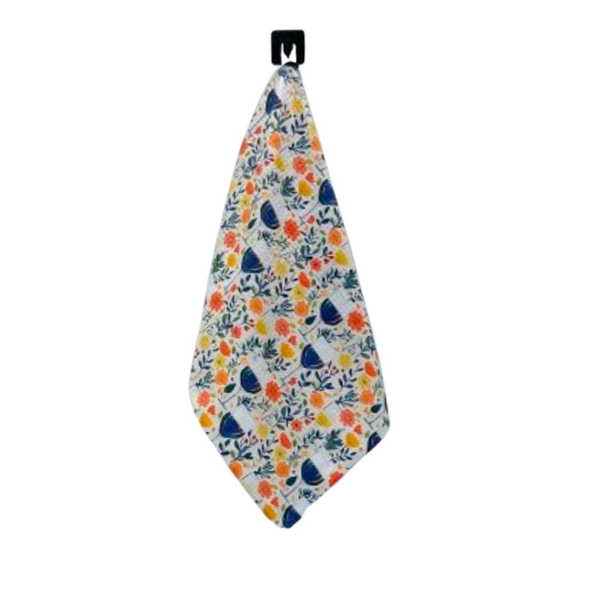 Wine & Flowers Tea Towel