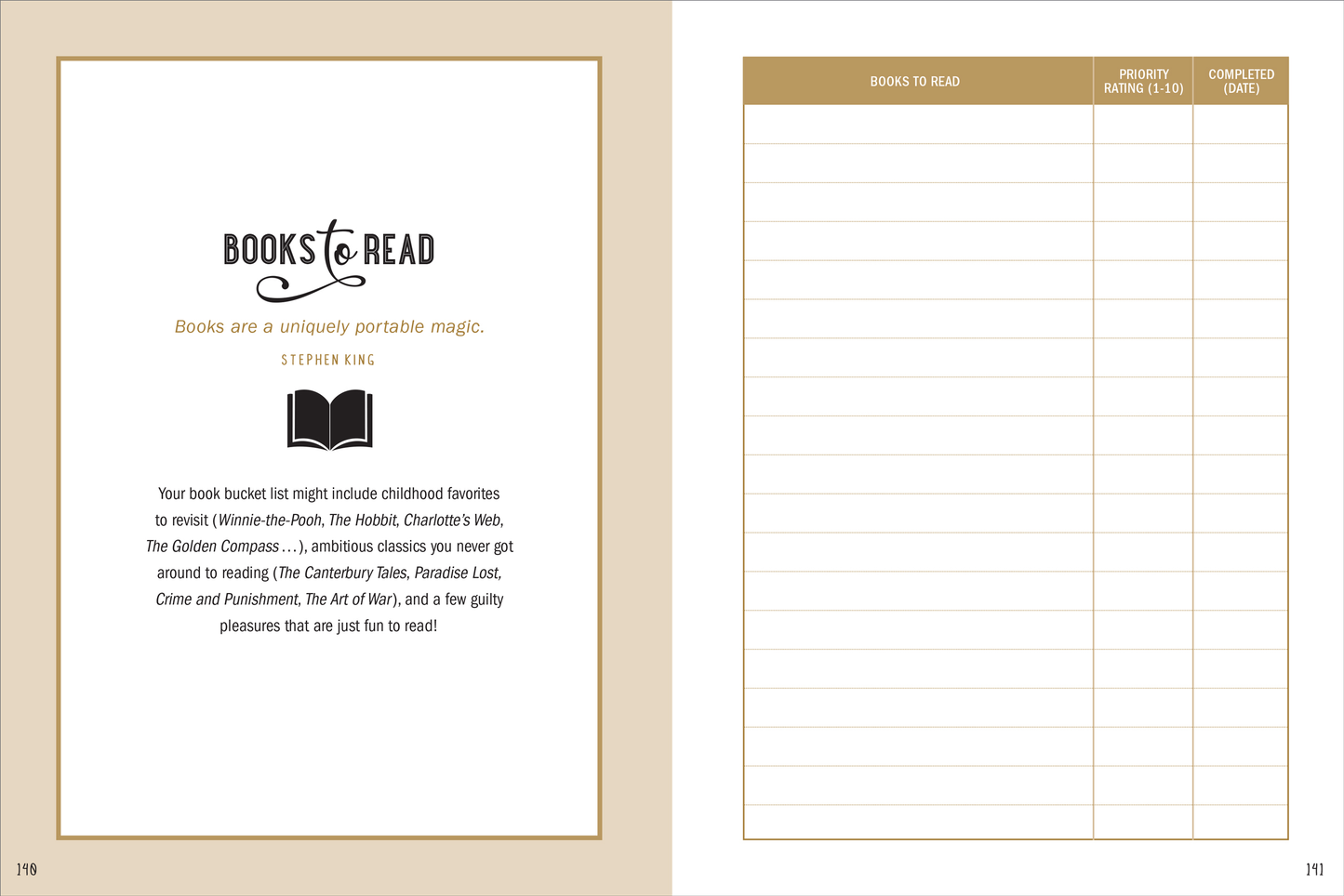 My Bucket List Journal