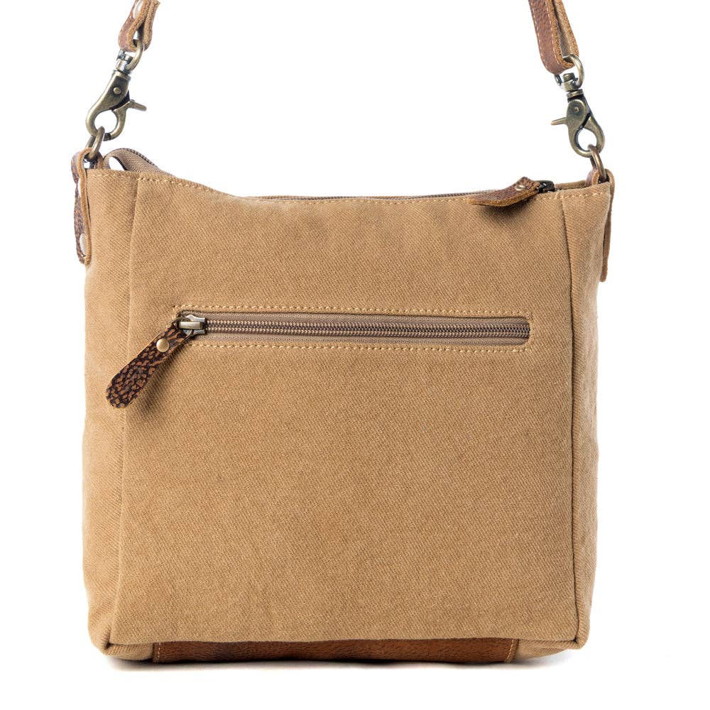 Crestbloom Vintage Crossbody Bag - Olive