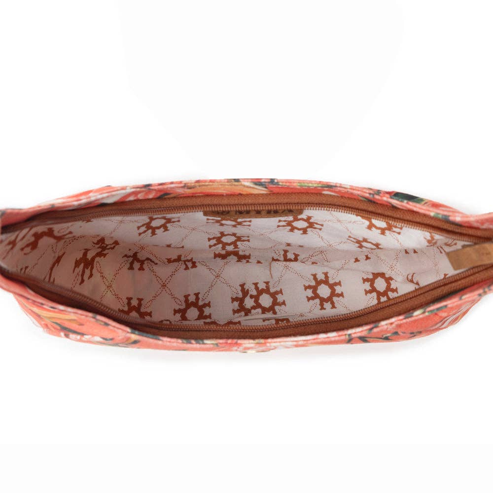 Whispering Fields Shoulder Bag in Peach Paradise